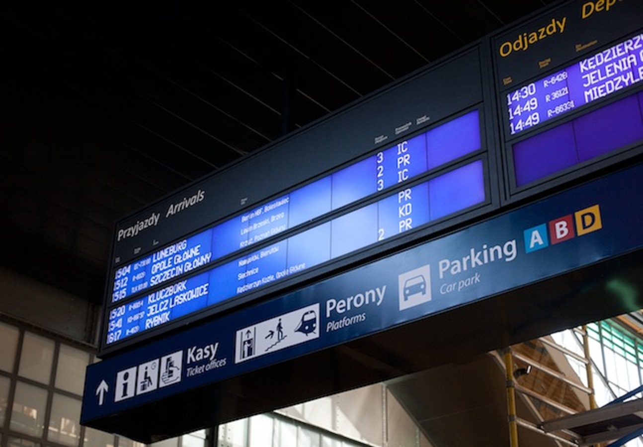 System Orientacyjny na Dworcu we Wrocławiu