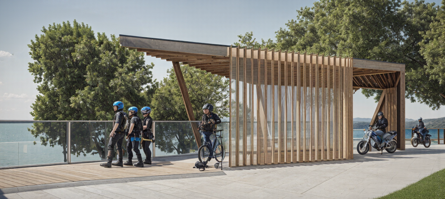 Punkt widokowy nad jeziorem